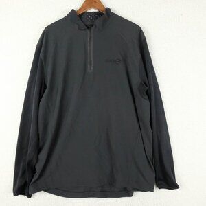 Nike Golf Jacket Mens Extra Large Black Quarter Zip Lightweight Performance